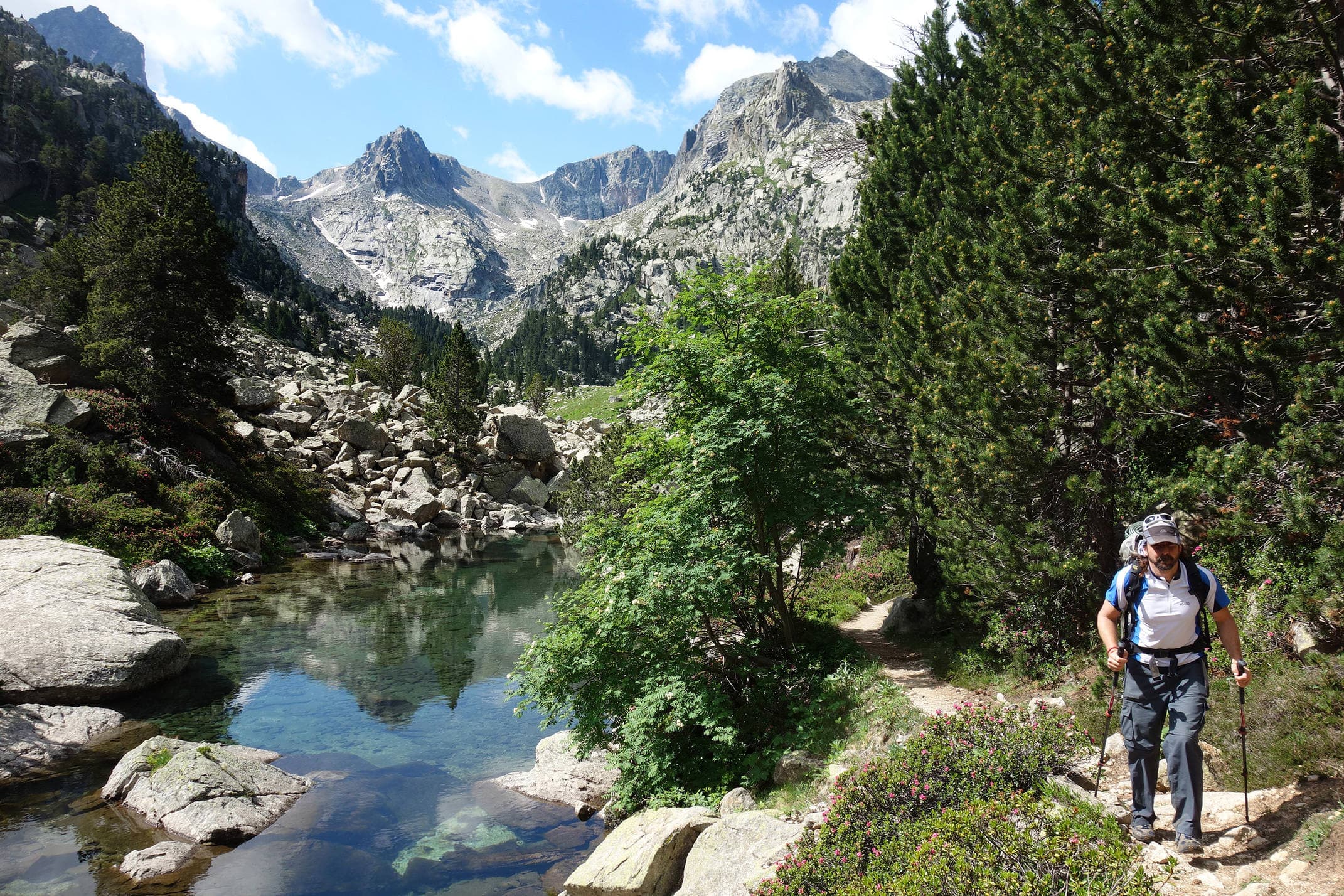 Spain pyrenees catalonia aiguestortes summer lake hiking c diego pura