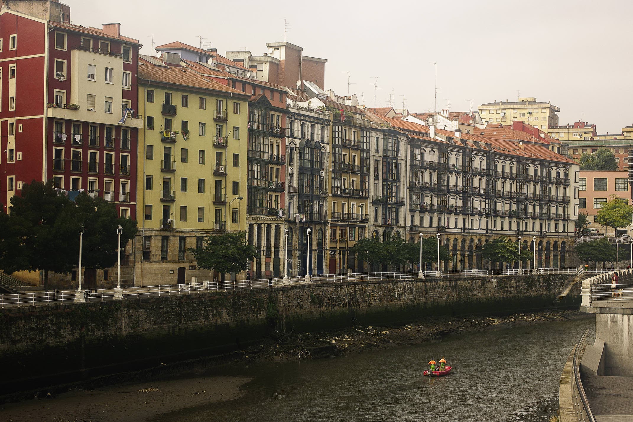 Spain bilbao basque river buildings c chris bladon
