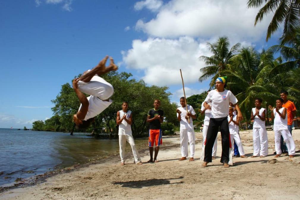 Brazil bahia boipeba island capoeira on beach20180829 76980 1vc4uw4