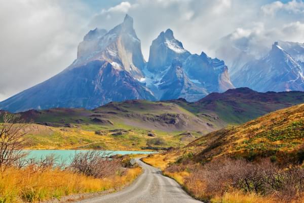 Chile torres del paine cuernos road adobe stock