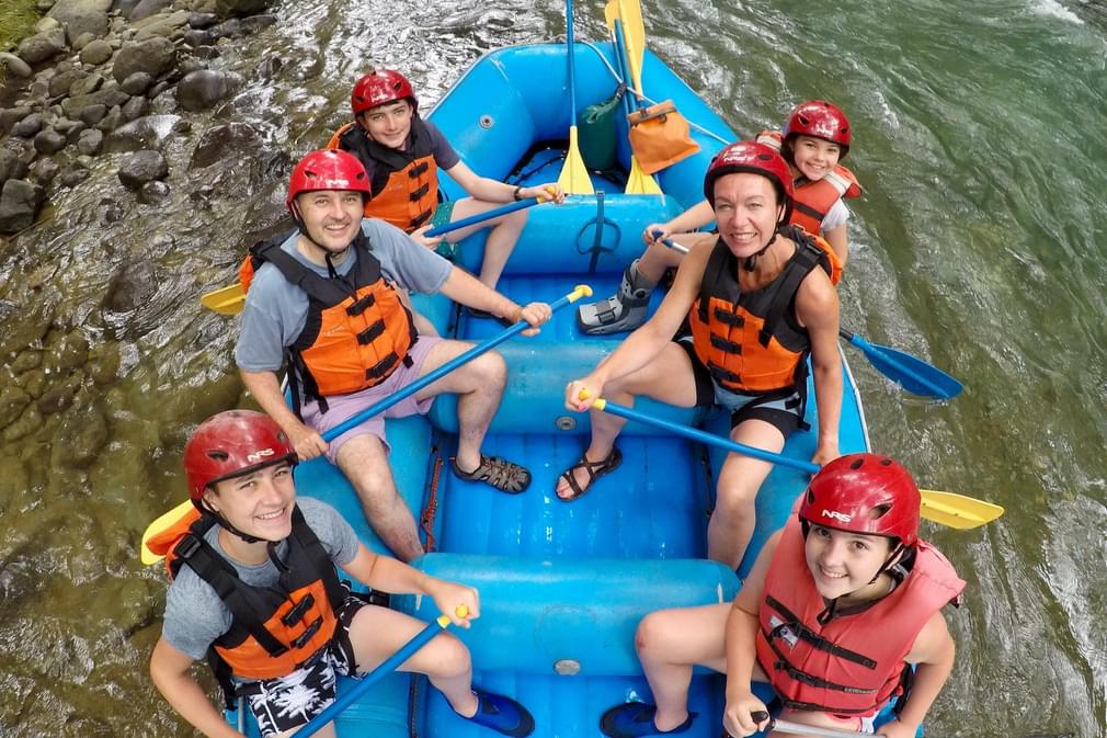 Costa rica rafting claire johnson family