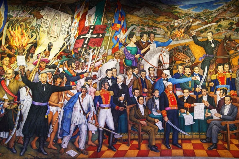 Mexico chapultepec castle ogorman mural retablo de la independencia