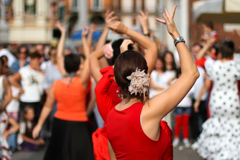 Spain andalucia flamenco in streets