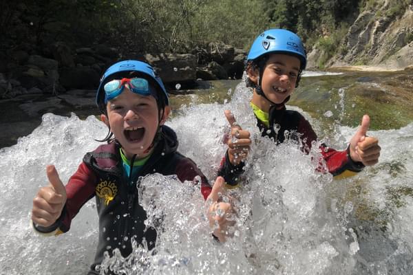 Spain pyrenees family canyoning ordesa happy kids c senderos ordesa