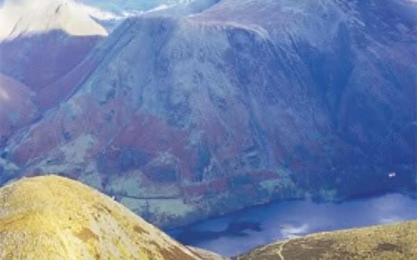 A bird's-eye view of Buttermere from Red Pike (Stage 7)