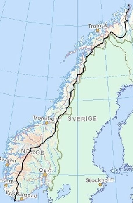 Norge Pa Langs - Norway is a very long country