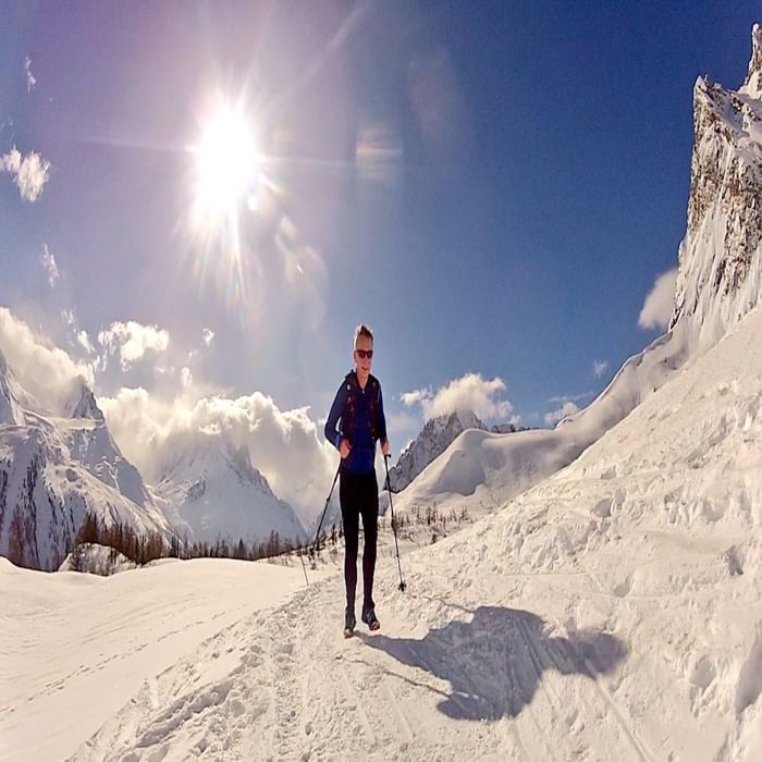 Running To The Refuge De Loriaz