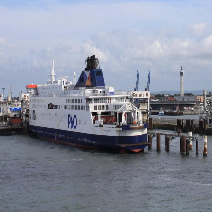 P014  Frequent Ferries Operate Across The English Channel Between Dover And Calais
