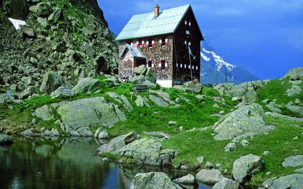 The Bremer Hut sits in a tranquil location