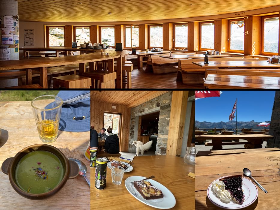Mountain hut food