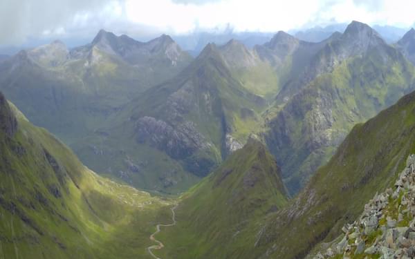The Mamores And Glen Nevis From Carn Mor Dearg
