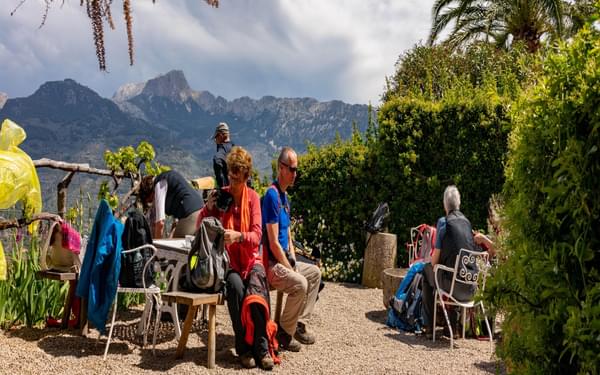Lunch Stop At The Well Sited Son Mico Refreshment Stop Above Soller Mallorcas Walking Capital