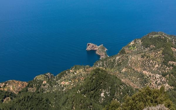 Mallorca's Spectacular Northern Coastline 900M Below The Narrow Cingles De Son Rullan