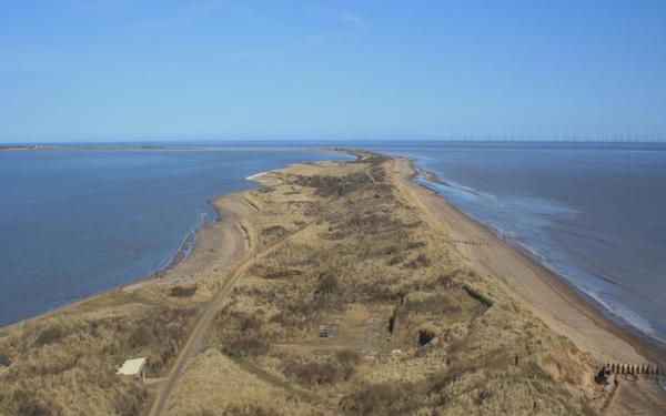 Looking Back To The Mainland From Spurn Head Lighthouse