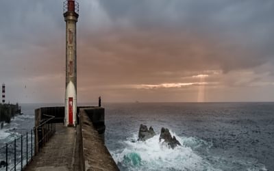 Felgueiras Lighthouse Foz Do Douro on the Coastal Camino