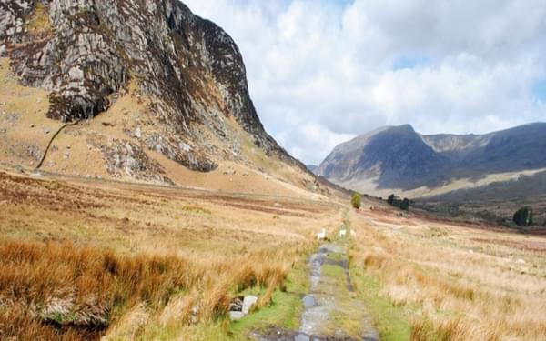 The entrance to Ogwen Valley