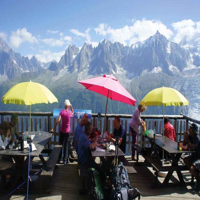The view from the Refuge de Bellachat (2152m)