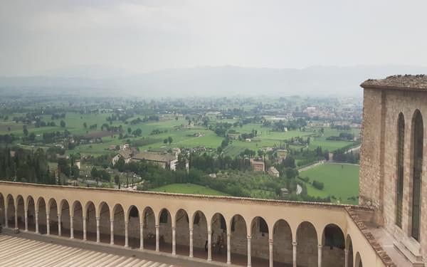 View from the Basilica di San Francesco at Assisi