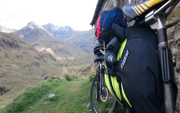 Using a bothy on a multi day bikepacking trip in the northwest highlands of Scotland