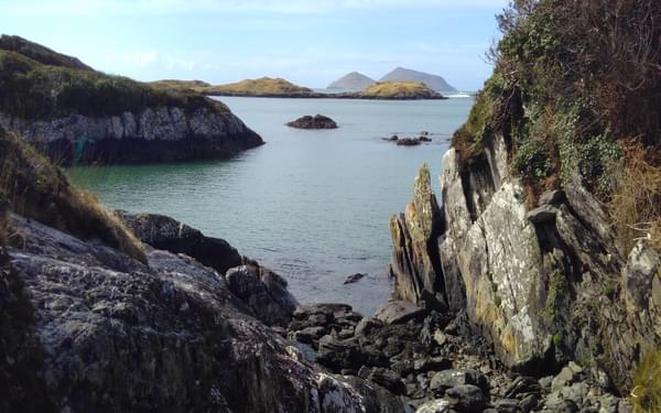 One of the hidden coves on the Mass Path near Derrynane Bay