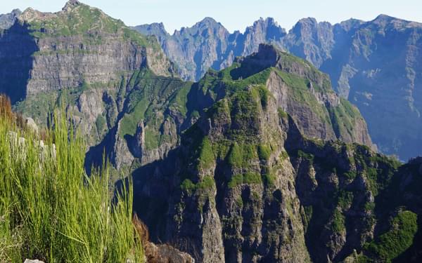 Madeira’s highest mountains seen from the crest of Terreiros