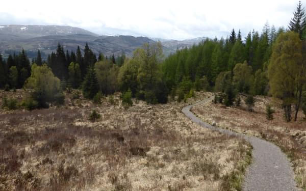 The high route leading away from Invermoriston
