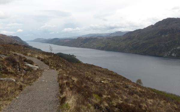 Views along Loch Ness on the high route, heading to Drumnadrochit