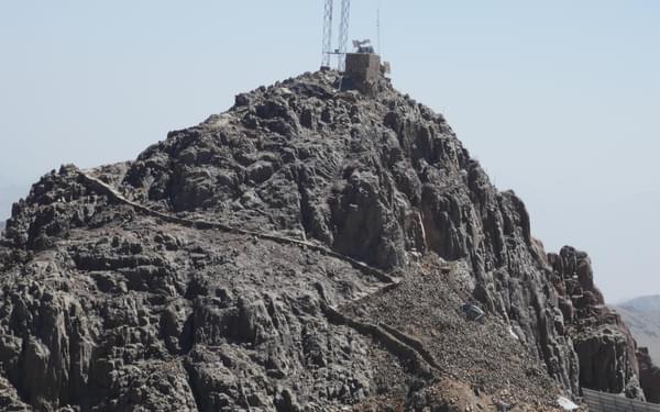 Communications mast on the secondary summit of Mt Caterina