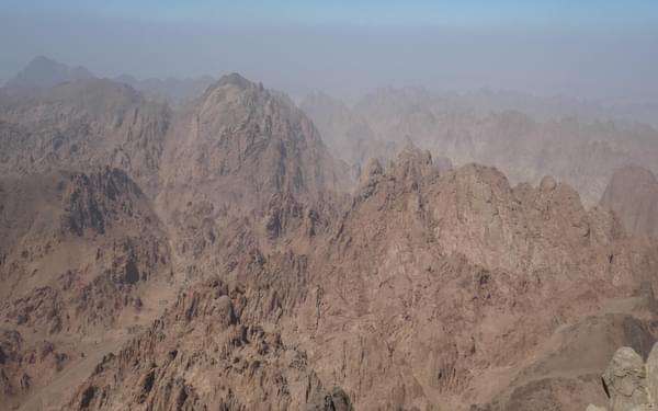 View across Sinai from Mt Caterina
