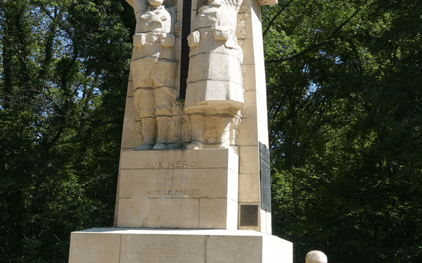 Monument on Bois-le-Prêtre battlefield (Lorraine)