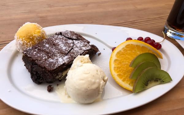 The best brownie ever, in Findeln