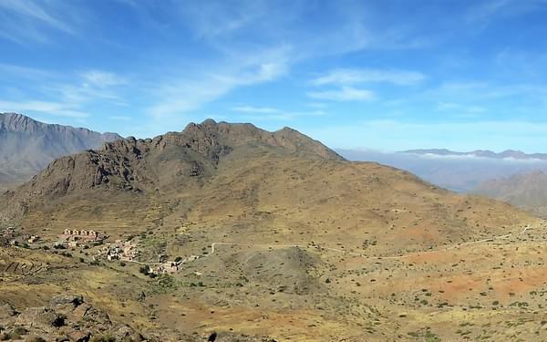 The eastern Ameln Valley showing Adrar Idekel and Ardrar Mqorn