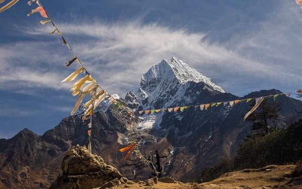 Thamserku Is One Of The Highlights Of The Views Between Namche And Khumjung