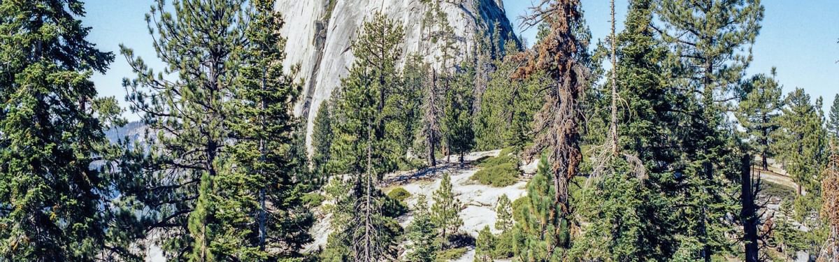 The peak viewed from the East, on Half Dome Trail