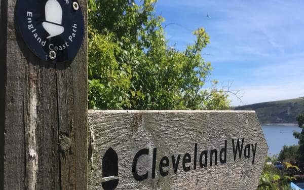 Cleveland Way & English Coast Path National Trail signpost