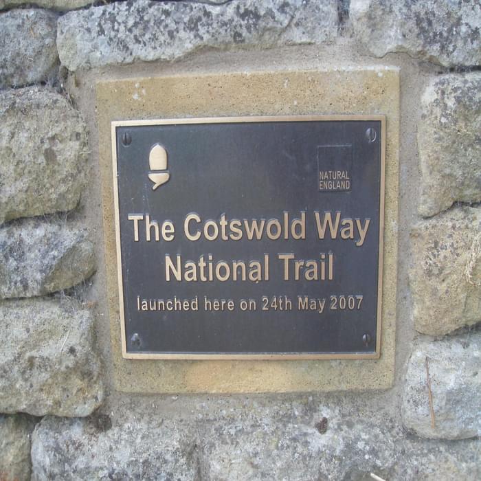 Cotswold Way National Trail marker stone