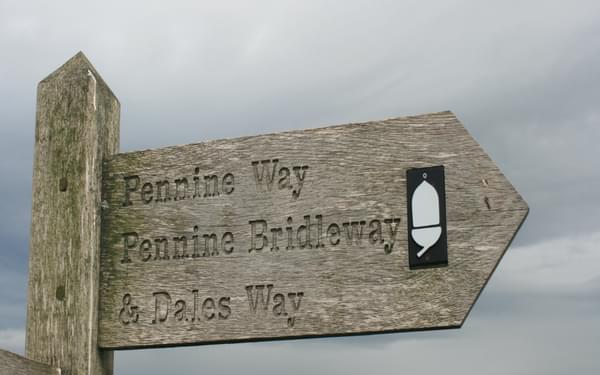 Pennine Way & Dales Way signpost