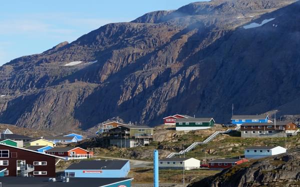 11 Sisimiut is at the end of the trail, dominated by the peak of Nasaasaaq