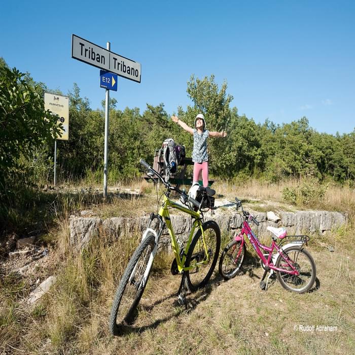 Old station platform at Triban, Parenzana cycle route, Istria, Croatia © Rudolf Abraham