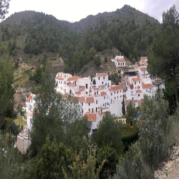 Abandoned for decades the now restored village of El Acebuchal near Frigiliana