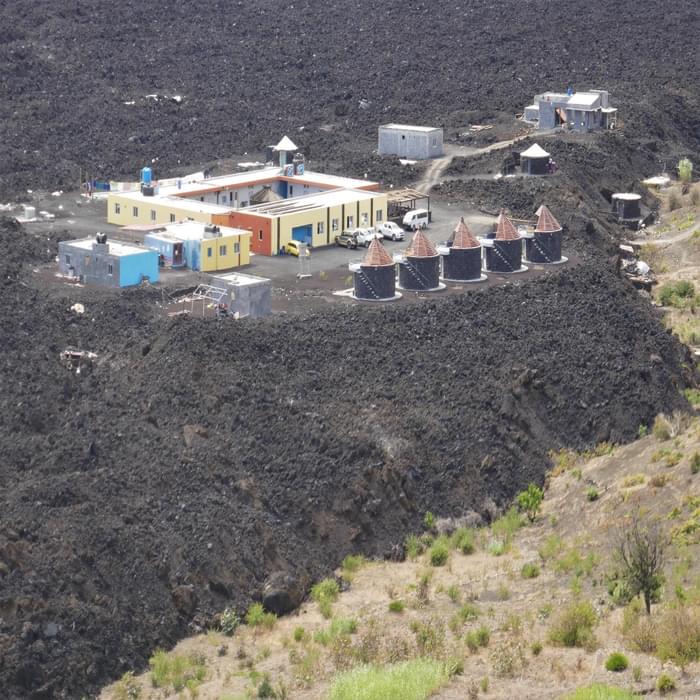 Casa Marisa Hotel has been built on the lava flow from the 2014 Eruption