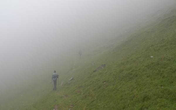 Misty conditions in the Basque Country