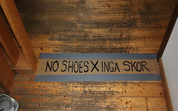 No shoes!