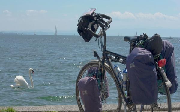 A fully laden set of panniers (Image courtesy of Kitty Terwolbeck on Flickr)