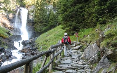 Saent Waterfall Route In Val De Rabbi