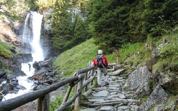 Saent Waterfall Route In Val De Rabbi