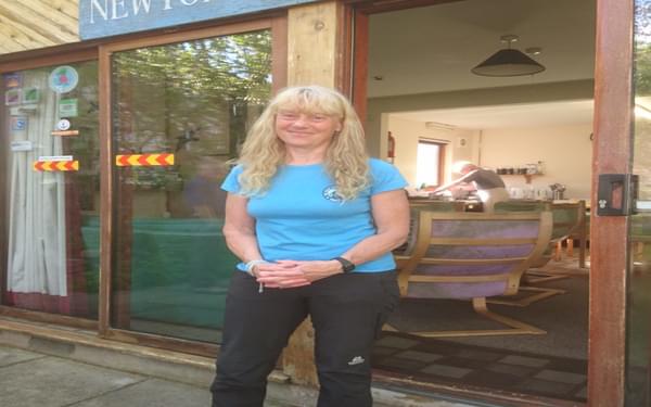 Sue Oxley helps run Newtonmore Hostel and co-organises the Challenge every year