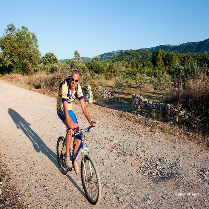 Cycling on Stari Grad Plain, a UNESCO World Heritage Site on the island of Hvar, Croatia © Rudolf Abraham