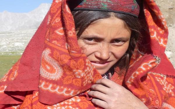 Wakhan woman in traditional dress