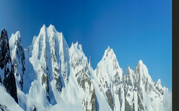 The snowy Bernina massif, viewed from Diavolezza